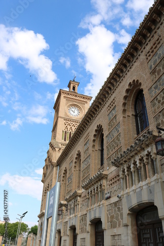 View of the railway station in Toledo, Spain