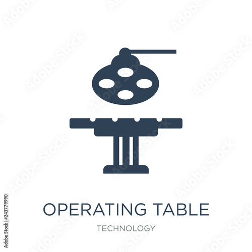 operating table icon vector on white background, operating table trendy filled icons from Technology collection, operating table vector illustration