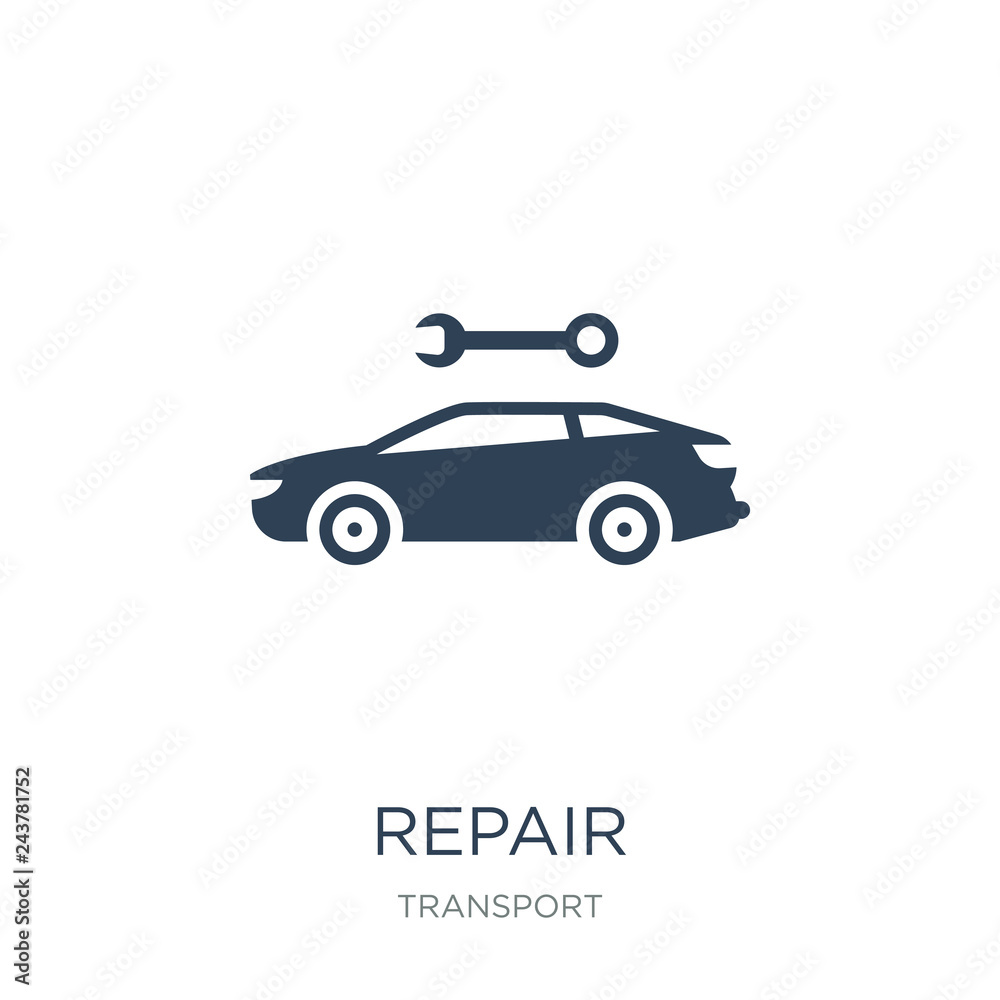 repair icon vector on white background, repair trendy filled icons from Transport collection, repair vector illustration