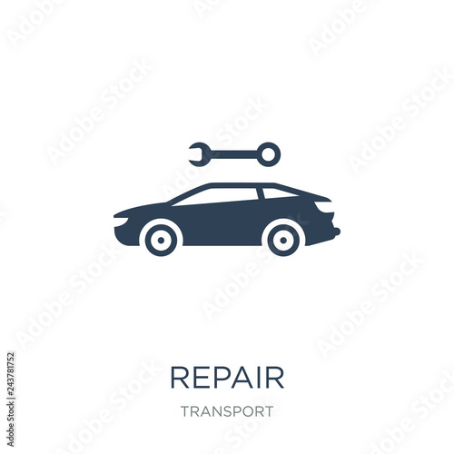 repair icon vector on white background, repair trendy filled icons from Transport collection, repair vector illustration © Meth Mehr