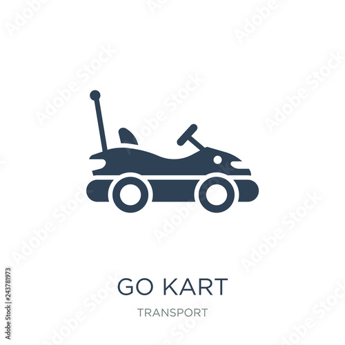 go kart icon vector on white background, go kart trendy filled icons from Transport collection, go kart vector illustration