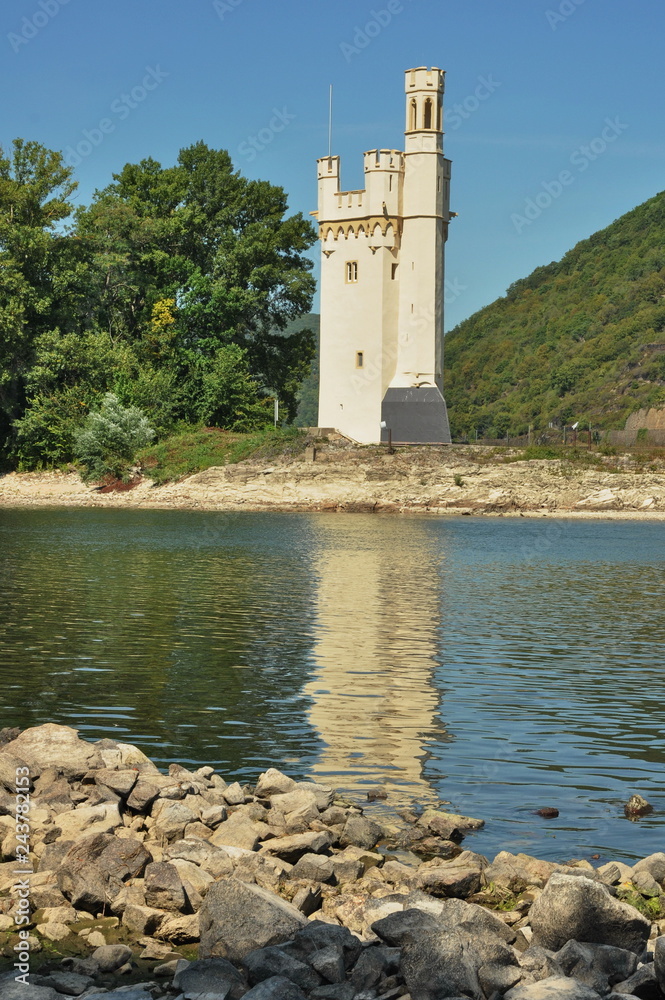 The Mouse Tower (Mauseturm) is a stone tower on a small island in the Rhine, outside Bingen am Rhein, Germany.