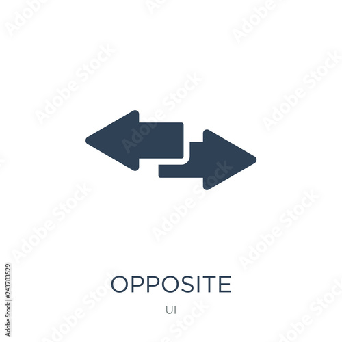 opposite directions icon vector on white background, opposite directions trendy filled icons from UI collection, opposite directions vector illustration