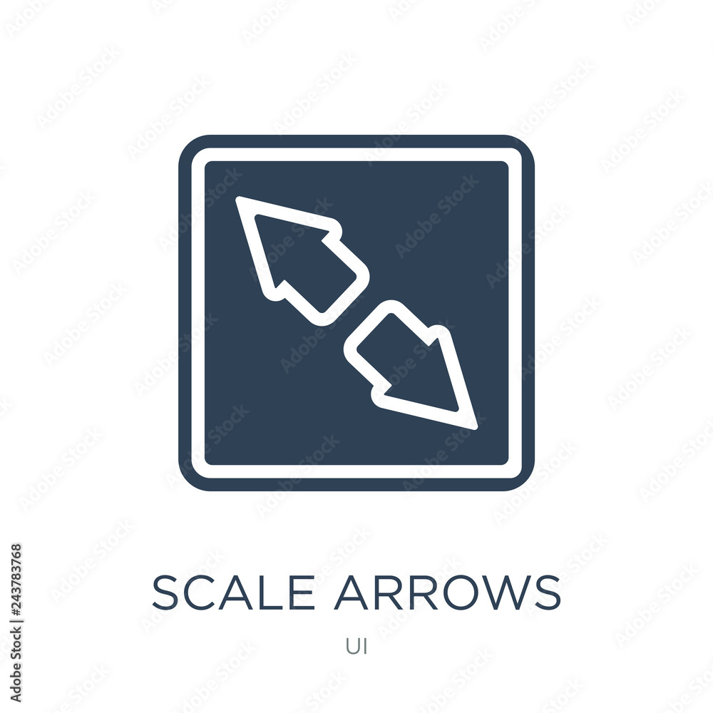 scale arrows icon vector on white background, scale arrows trendy filled icons from UI collection, scale arrows vector illustration scale arrows icon vector on white background, scale arrows trendy filled icons from UI collection, scale arrows vector illustration