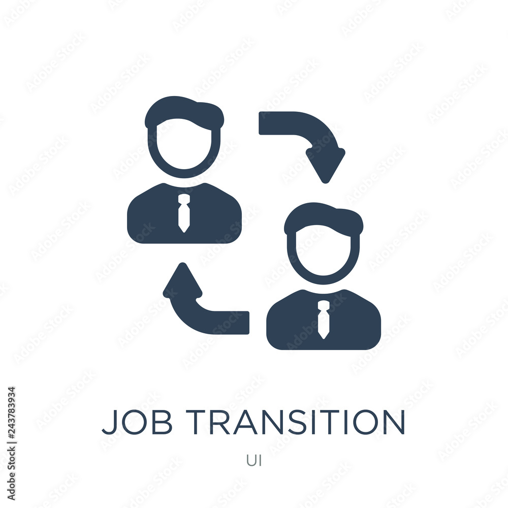 job transition icon vector on white background, job transition trendy filled icons from UI collection, job transition vector illustration job transition icon vector on white background, job transition trendy filled icons from UI collection, job transition vector illustration