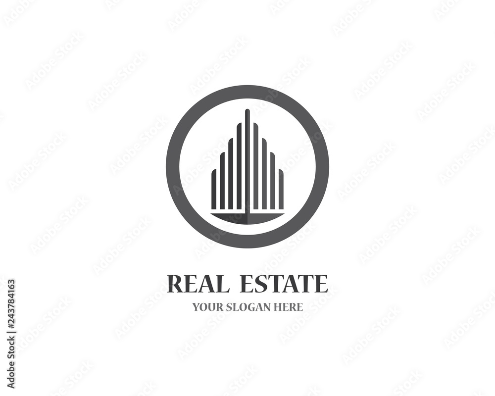 Real estate logo icon illustration Real estate logo icon illustration