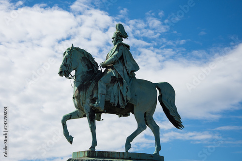 Wilhelm II horse statue in Cologne ,Koln, Germany ,13 may, 2017