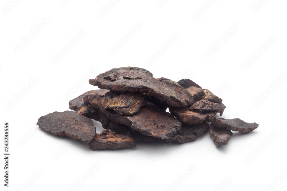 Sliced of Rehmannia Glutinosa Root (Sheng Di Huang), Isolated on white background. Chinese herbal medicine. Sliced of Rehmannia Glutinosa Root (Sheng Di Huang), Isolated on white background. Chinese herbal medicine.