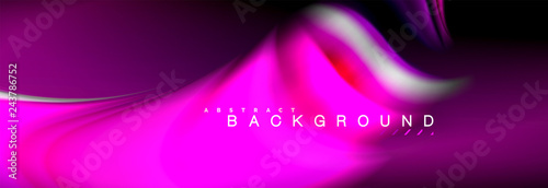 Blurred fluid colors background, abstract waves lines, mixing colours with light effects on light backdrop. Vector artistic illustration for presentation, app wallpaper, banner or posters