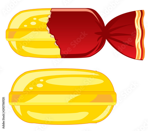 Sweetmeat caramel in cover and without it