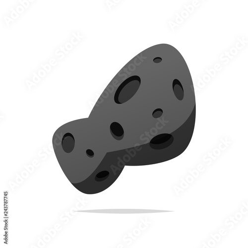 Asteroid vector isolated
