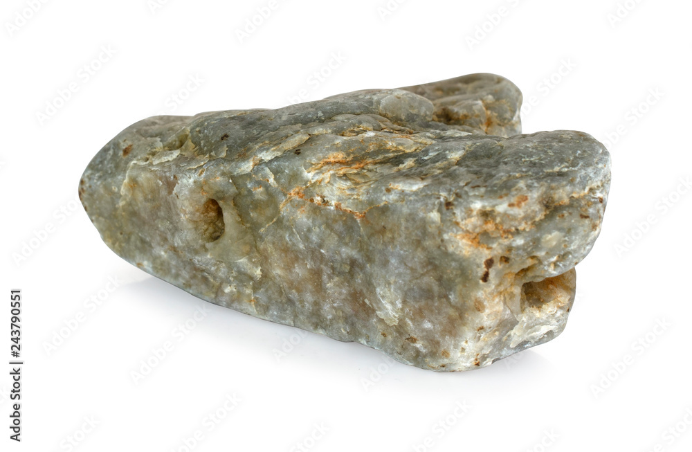 Rock stone isolated on white background with clipping path