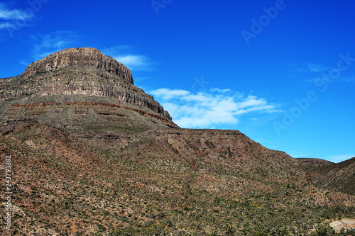 Diamond Bar Road viewpoint landscape  Meadview  Arizona. Grand Canyon National park  USA