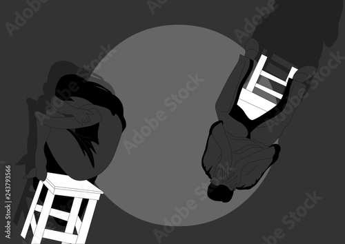 A man and a woman quarreled
