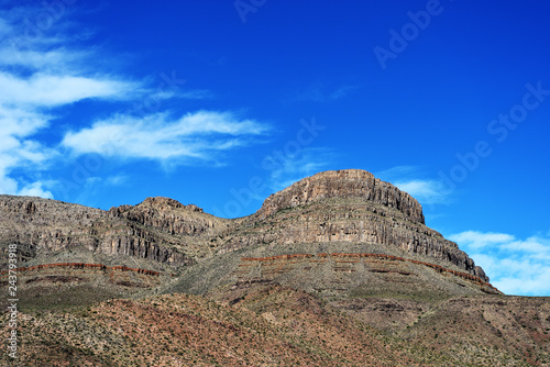 Diamond Bar Road viewpoint landscape, Meadview, Arizona. Grand Canyon National park, USA