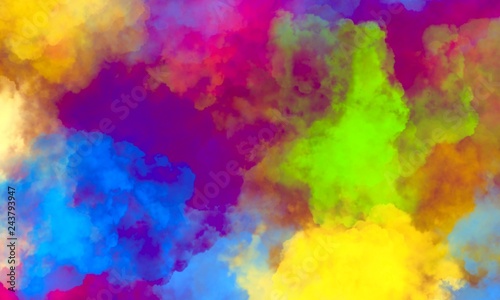 abstract painting rainbow watercolor background