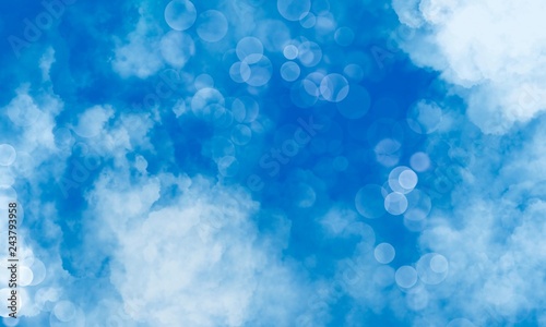 abstract background with clouds and light 