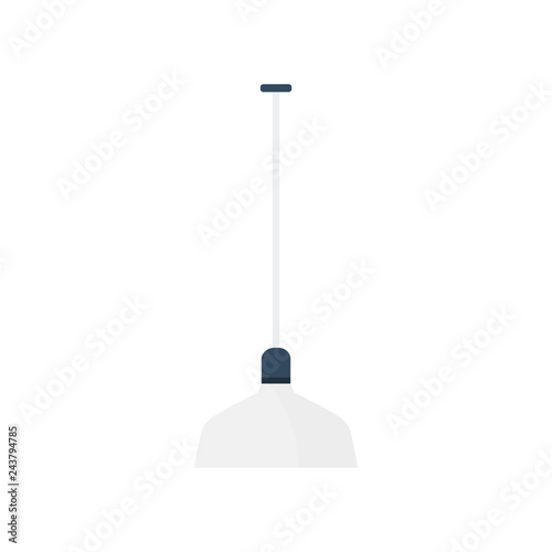 lamp icon in flat style isolated vector illustration on white transparent background