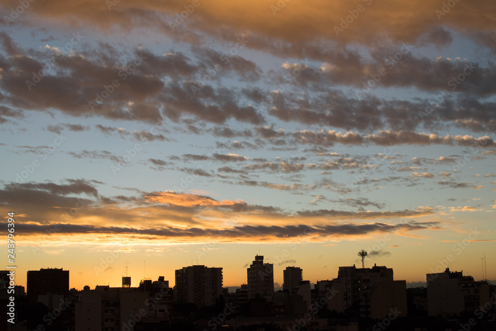 sunset over Buenos Aires