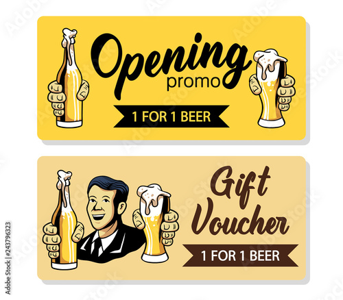 Retro Beer Gift Voucher