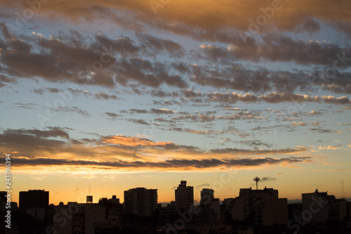 sunset over Buenos Aires
