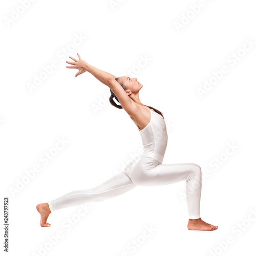 young beautiful woman yoga posing. isolated © Aleksandr Doodko
