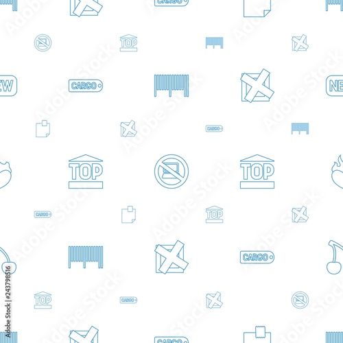 sticker icons pattern seamless white background