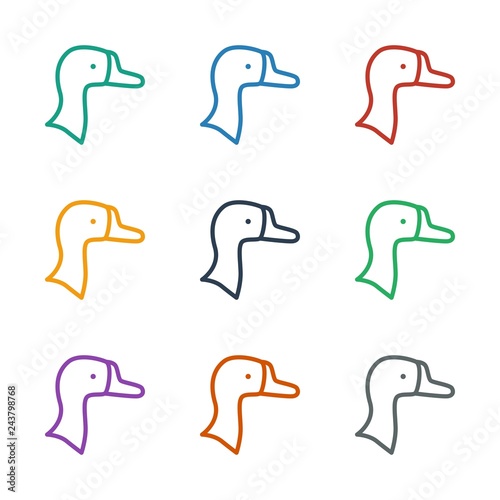 goose icon white background