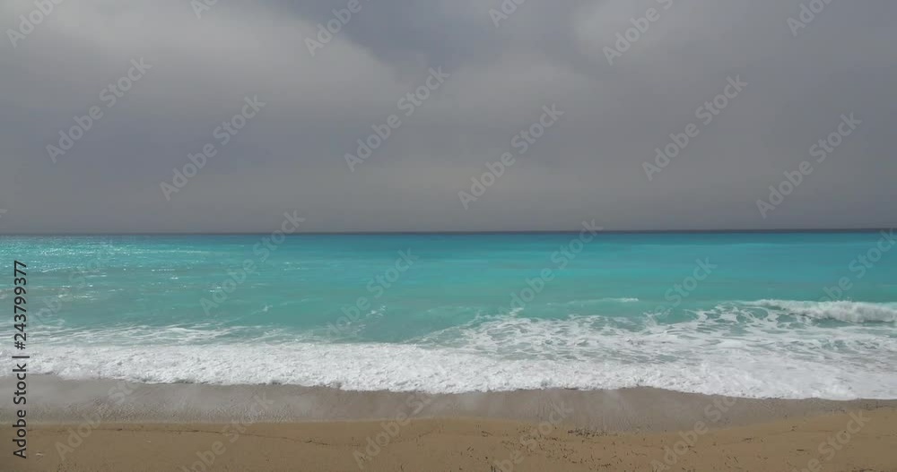 Slow motion of waves crashing in the Ionian sea Slow motion of waves crashing in the Ionian sea