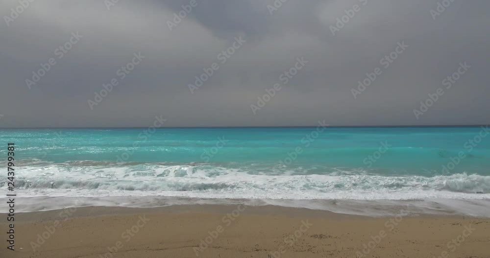 Slow motion of waves crashing in the Ionian sea Slow motion of waves crashing in the Ionian sea