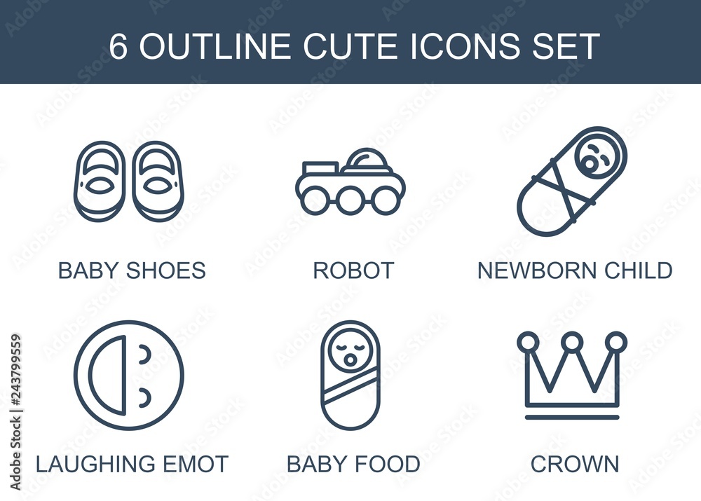 6 cute icons