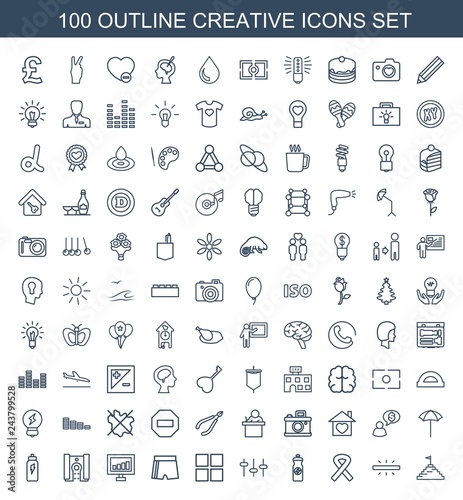 100 creative icons