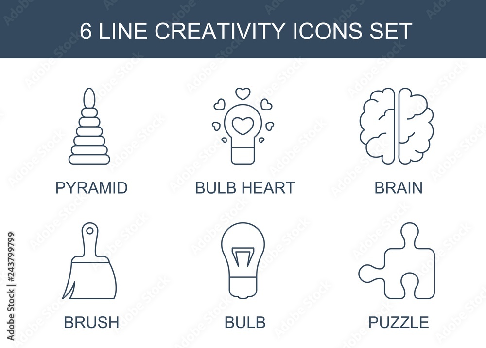 6 creativity icons