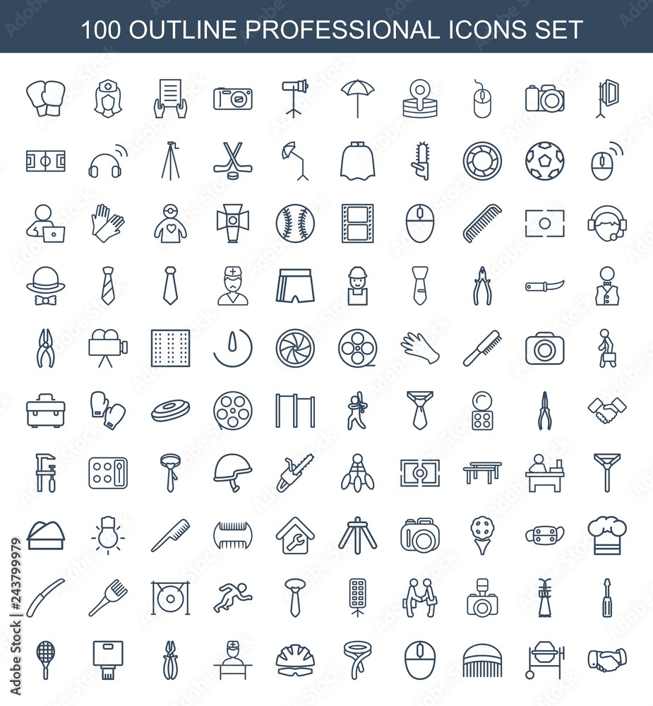 100 professional icons