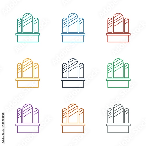 gate icon white background