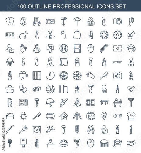 100 professional icons