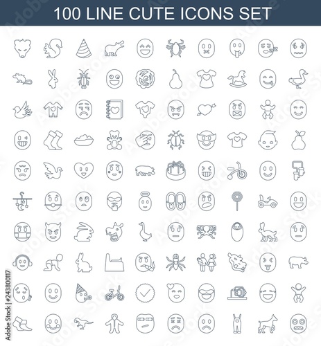 100 cute icons