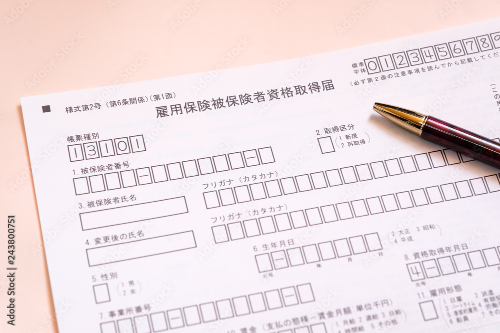 雇用保険被保険者資格取得届 失業 給付 再就職 雇用保険被保険者資格取得届 失業 給付 再就職