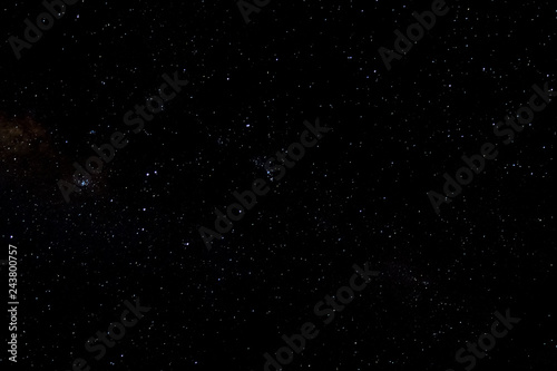 Stars and galaxy outer space sky night universe black starry background of starfield  