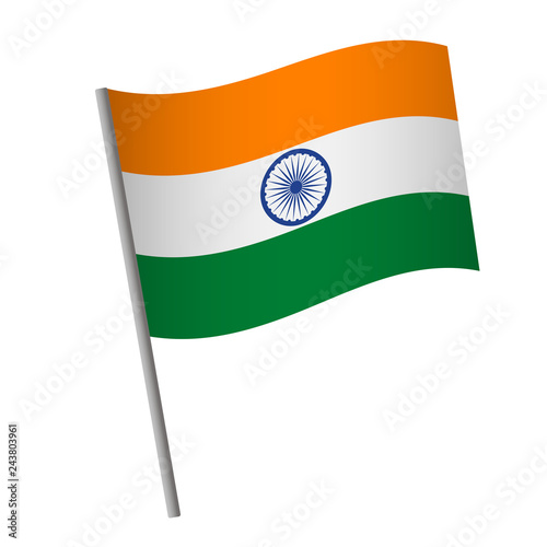 India flag icon.