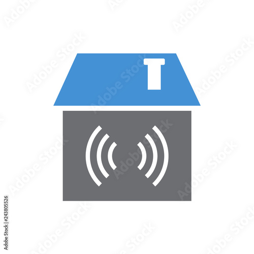 Smart home icon on white background for graphic and web design, Modern simple vector sign. Internet concept. Trendy symbol for website design web button or mobile app