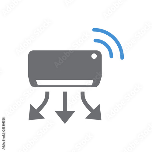 Smart air conditioner on white background for graphic and web design, Modern simple vector sign. Internet concept. Trendy symbol for website design web button or mobile app