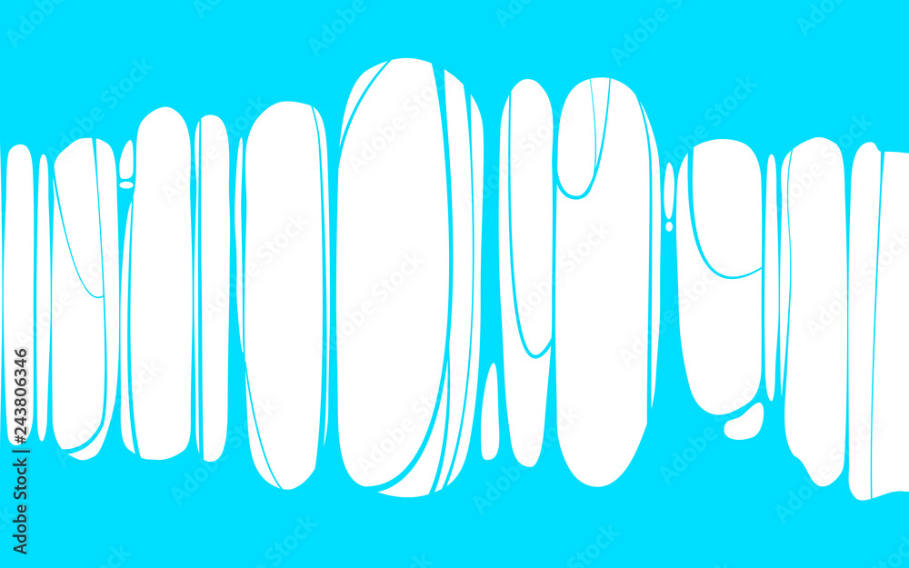 Slime sticky blue banner, spittle, snot. Frame of scary zombie, alien slime. Cartoon flat slime isolated object. Fiction party design element. Vector, template background, illistration, isolated Slime sticky blue banner, spittle, snot. Frame of scary zombie, alien slime. Cartoon flat slime isolated object. Fiction party design element. Vector, template background, illistration, isolated
