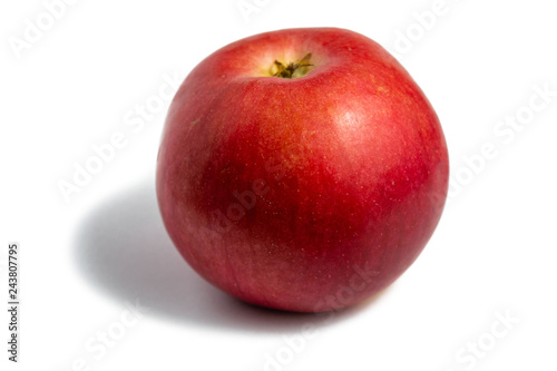 Canvas Print Red inverted apple isolated on white