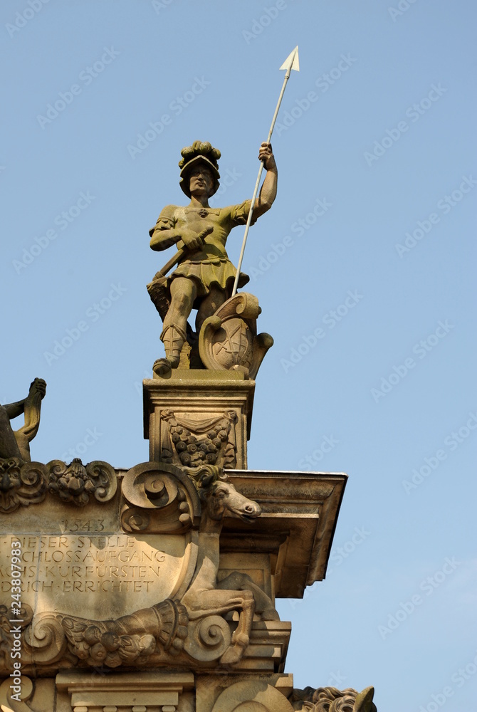 Fototapeta premium Torgau, Schloß an der Elbe