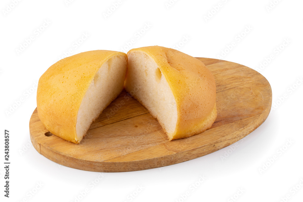 baked bread isolated on a white background baked bread isolated on a white background