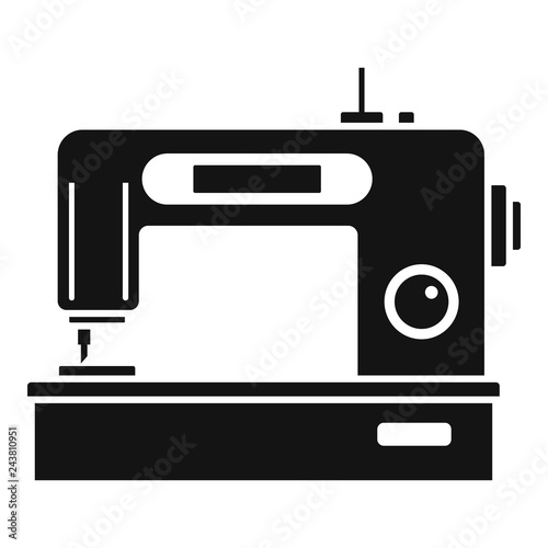 Digital modern sew machine icon. Simple illustration of digital modern sew machine vector icon for web design isolated on white background