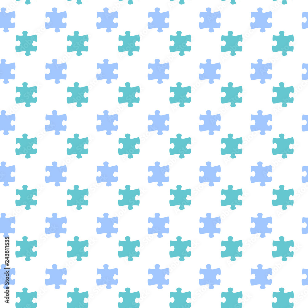 Puzzle pieces seamless pattern. Can be used for wallpaper,fabric, web page background, surface textures.Vector illustration. Puzzle pieces seamless pattern. Can be used for wallpaper,fabric, web page background, surface textures.Vector illustration.
