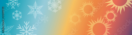 Vector abstract background domestic heating and cooling. Header and banner photo