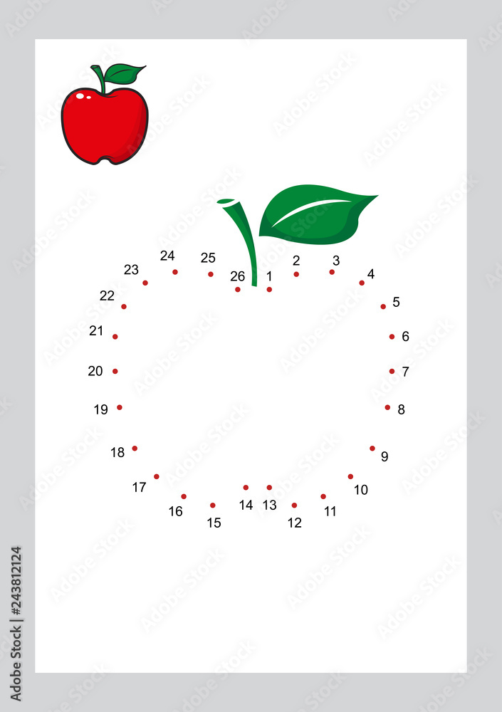 connect the dots game and coloring pages learning free form shape ...